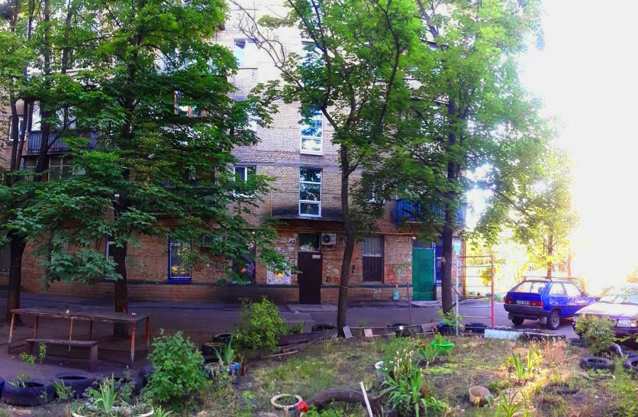 Однокомнатная квартира на улице Попудренко Киев Экстерьер фото